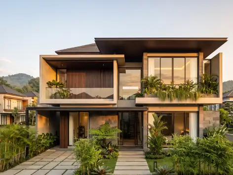 Contoh desain landing page kategori Properti