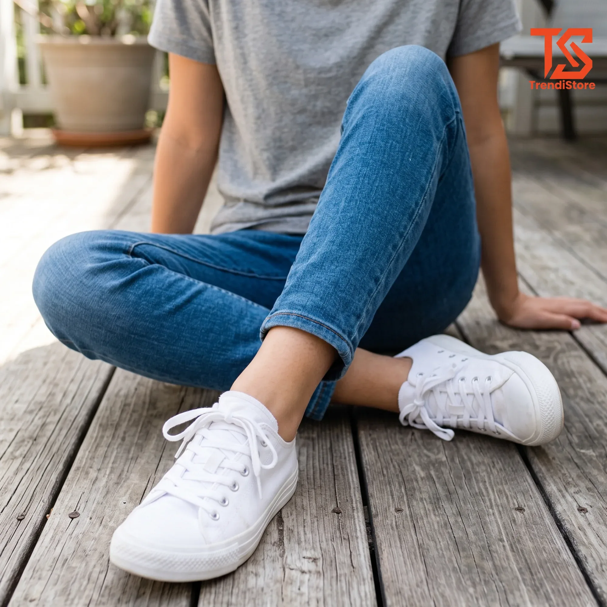 Foto Sneakers Kasual Tali Korea 1